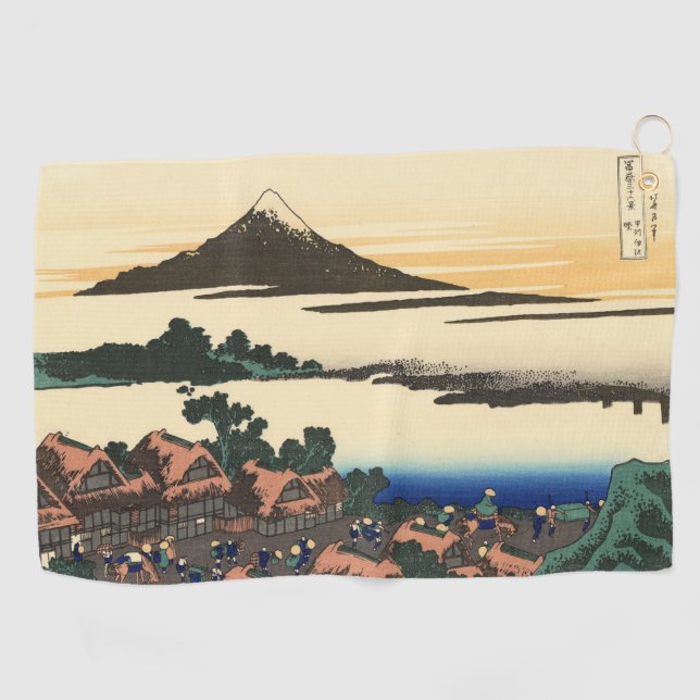 Katsushika Hokusai  Dawn in Kai province  Golf Towel (Horizontal)