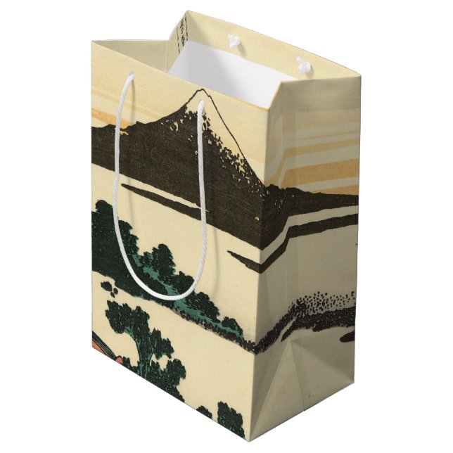 Katsushika Hokusai  Dawn in Kai province    Medium Gift Bag (Back Angled)