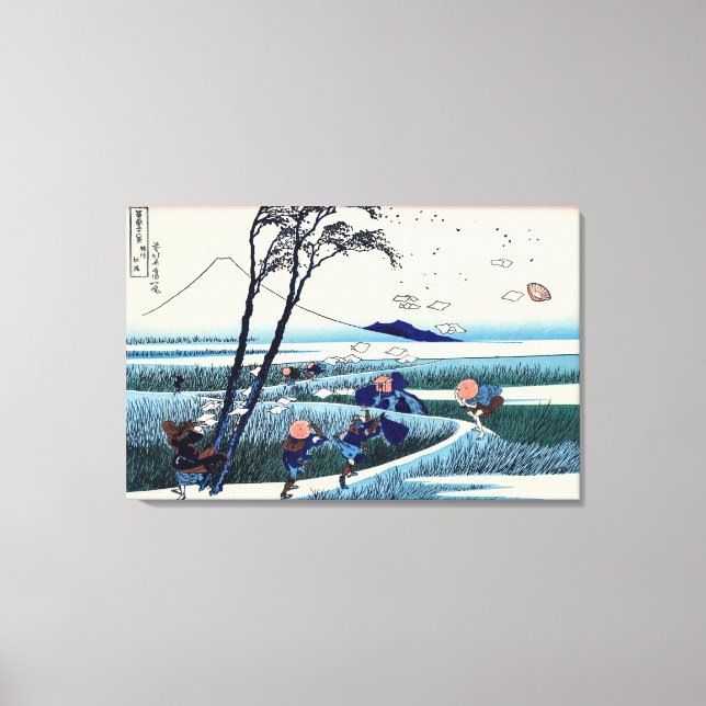 Katsushika Hokusai - Ejiri in the Suruga province Canvas Print (Front)