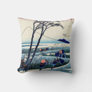 Katsushika Hokusai - Ejiri in the Suruga province Cushion