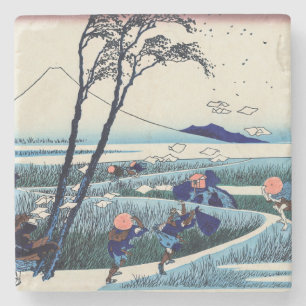 Katsushika Hokusai - Ejiri in the Suruga province Stone Coaster