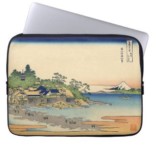 Katsushika Hokusai Enoshima in the Sagami province Laptop Sleeve