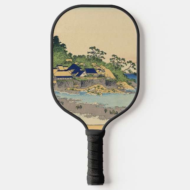 Katsushika Hokusai Enoshima in the Sagami province Pickleball Paddle (Front)