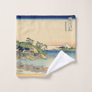 Katsushika Hokusai Enoshima in the Sagami province Wash Cloth