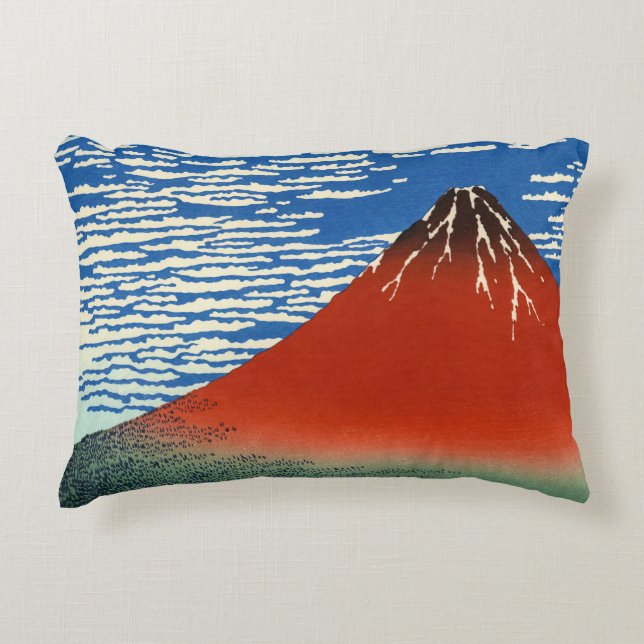 Katsushika Hokusai - Fine Wind, Clear Morning Decorative Cushion (Front)