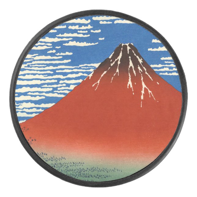 Katsushika Hokusai - Fine Wind, Clear Morning Hockey Puck (Front)