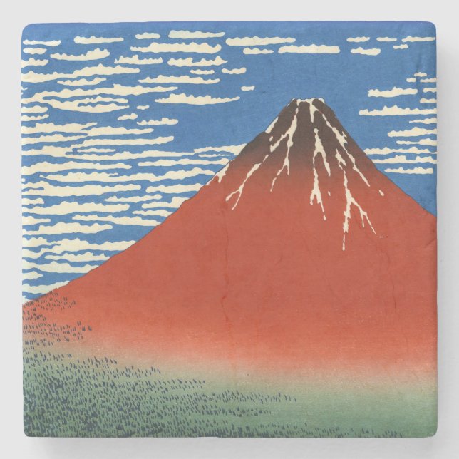 Katsushika Hokusai - Fine Wind, Clear Morning Stone Coaster (Front)