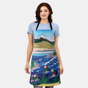 Katsushika Hokusai - Fuji from Kanaya on Tokaido Apron