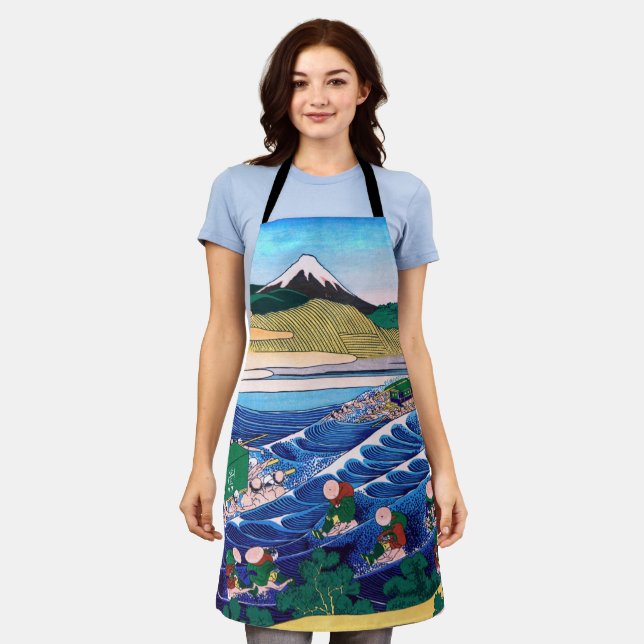 Katsushika Hokusai - Fuji from Kanaya on Tokaido Apron (Worn)