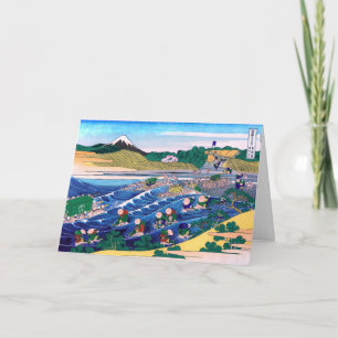 Katsushika Hokusai - Fuji from Kanaya on Tokaido Card