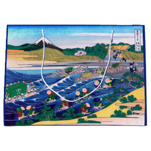 Katsushika Hokusai - Fuji from Kanaya on Tokaido Large Gift Bag