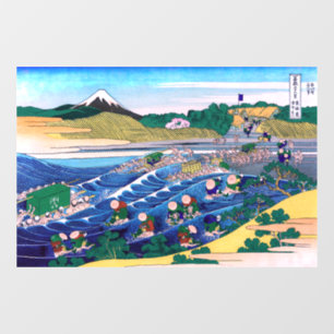 Katsushika Hokusai - Fuji from Kanaya on Tokaido Window Cling