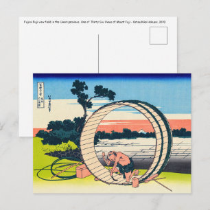 Katsushika Hokusai - Fujimigahara, Owari Province Postcard