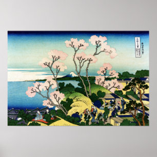 Katsushika Hokusai Goten-yama Hill, Shinagawa on t Poster