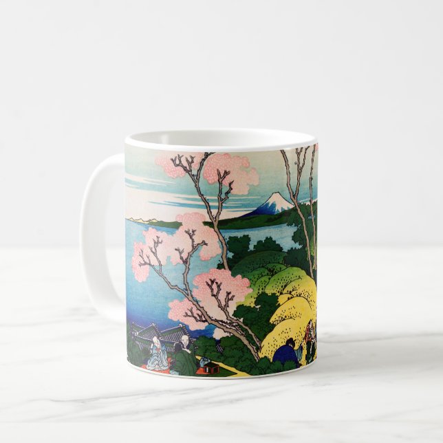 Katsushika Hokusai - Gotenyama, Tokaido, Shinagawa Coffee Mug (Front Left)