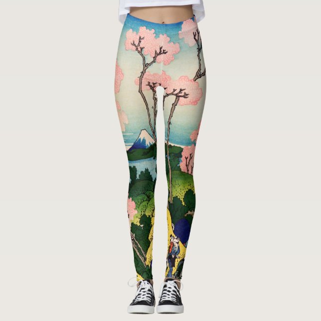 Katsushika Hokusai - Gotenyama, Tokaido, Shinagawa Leggings (Front)