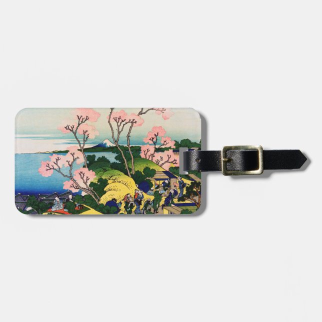 Katsushika Hokusai - Gotenyama, Tokaido, Shinagawa Luggage Tag (Front Horizontal)