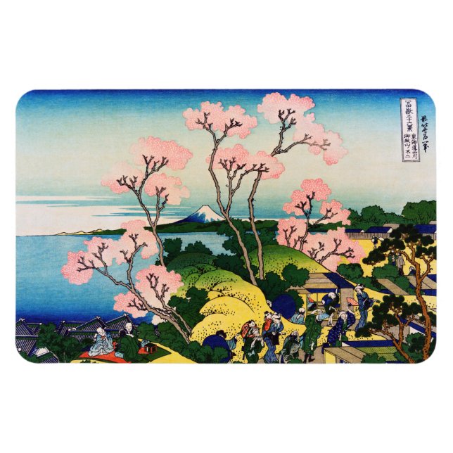 Katsushika Hokusai - Gotenyama, Tokaido, Shinagawa Magnet (Horizontal)