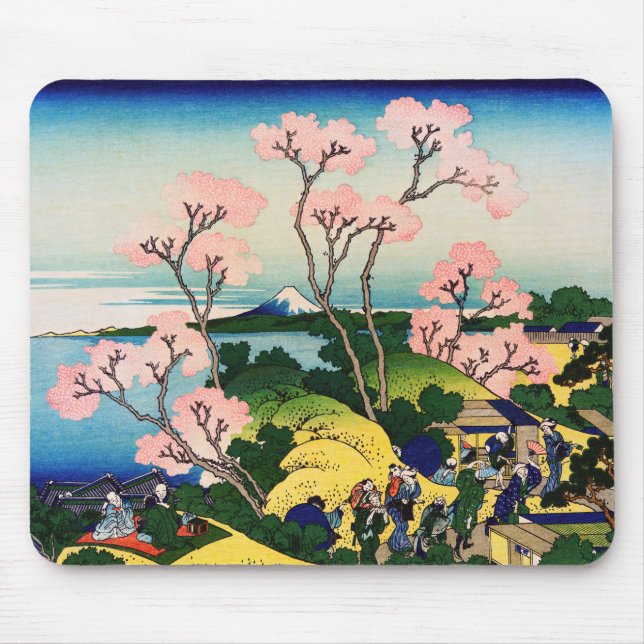 Katsushika Hokusai - Gotenyama, Tokaido, Shinagawa Mouse Mat (Front)