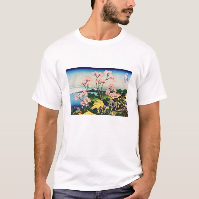 Katsushika Hokusai - Gotenyama, Tokaido, Shinagawa T-Shirt (Front)