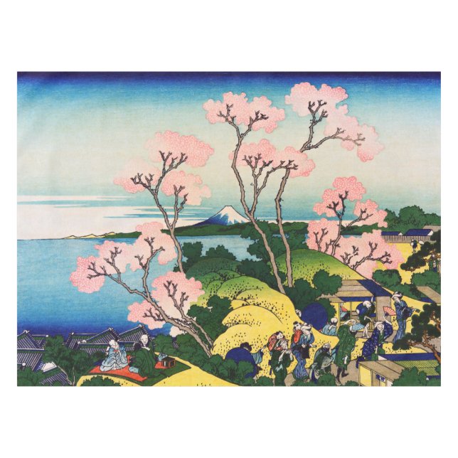 Katsushika Hokusai - Gotenyama, Tokaido, Shinagawa Tablecloth (Front (Horizontal))
