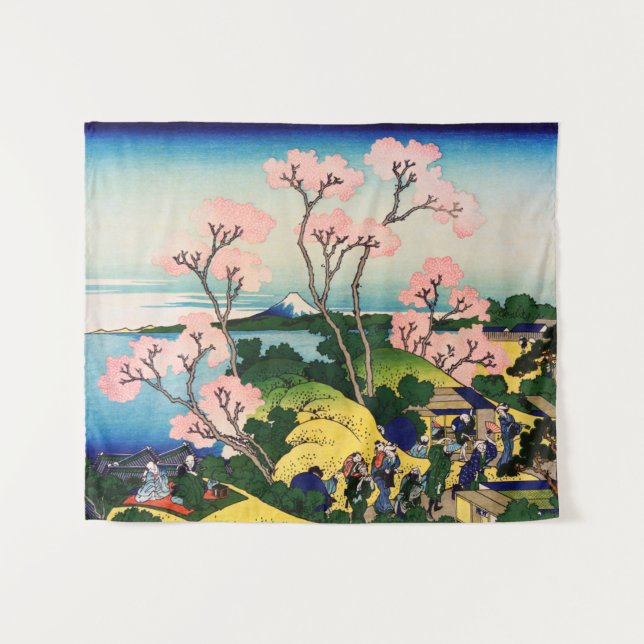 Katsushika Hokusai - Gotenyama, Tokaido, Shinagawa Tapestry (Front (Horizontal))