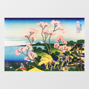 Katsushika Hokusai - Gotenyama, Tokaido, Shinagawa Window Cling