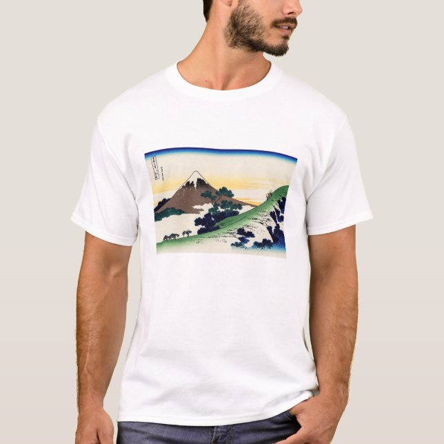 Katsushika Hokusai - Inume pass, Kai province T-Shirt (Front)