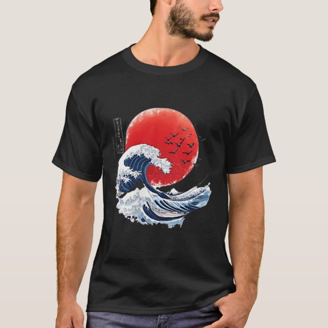 Katsushika Hokusai Japanese Great Wave Men Women K T-Shirt (Front)