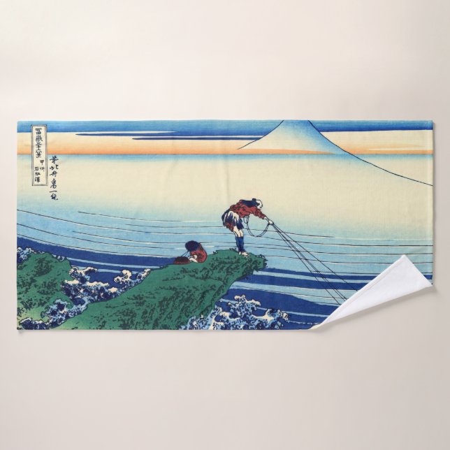 Katsushika Hokusai - Kajikazawa in Kai province Bath Towel Set (Bath Towel)