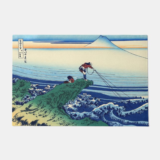 Katsushika Hokusai - Kajikazawa in Kai province Doormat (Front)