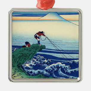 Katsushika Hokusai - Kajikazawa in Kai province Metal Tree Decoration