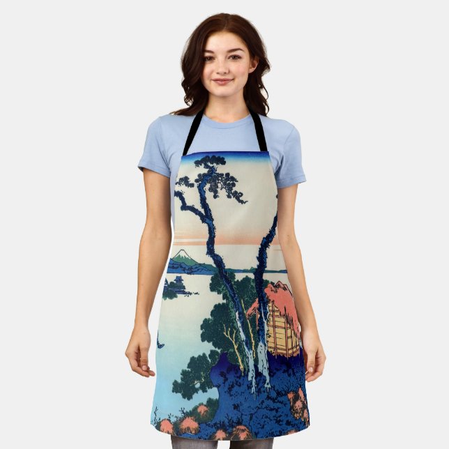 Katsushika Hokusai - Lake Suwa in Shinano province Apron (Worn)