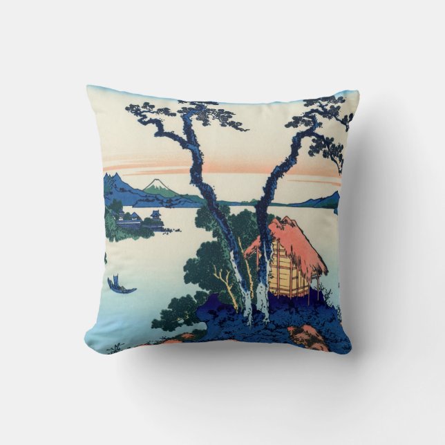 Katsushika Hokusai - Lake Suwa in Shinano province Cushion (Front)