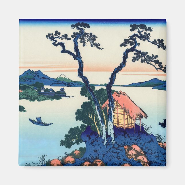 Katsushika Hokusai - Lake Suwa in Shinano province Magnet (Front)