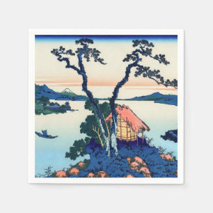 Katsushika Hokusai - Lake Suwa in Shinano province Napkin