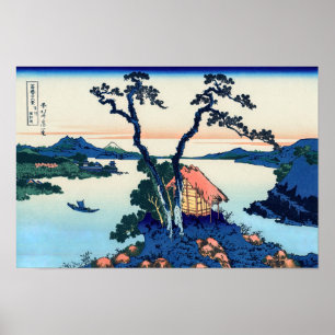 Katsushika Hokusai - Lake Suwa in Shinano province Poster