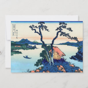 Katsushika Hokusai - Lake Suwa in Shinano province Thank You Card