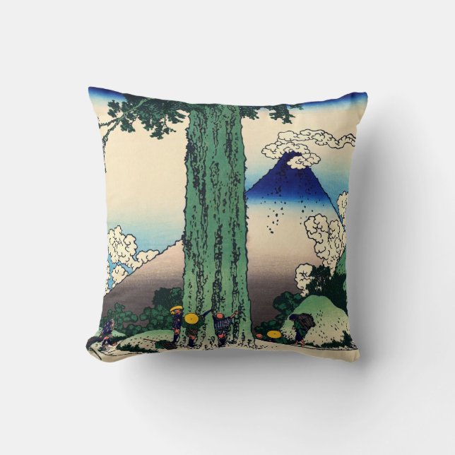 Katsushika Hokusai - Mishima Pass in Kai Province Cushion (Front)
