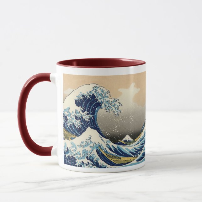 Katsushika Hokusai Mug (Left)