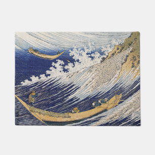 Katsushika Hokusai. Ocean waves   Doormat