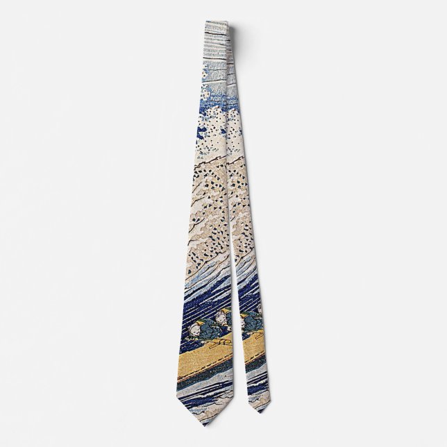Katsushika Hokusai. Ocean waves     Tie (Front)