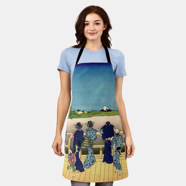 Katsushika Hokusai - Sazai hall, Temple 500 Rakan Apron (Worn)