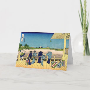 Katsushika Hokusai - Sazai hall, Temple 500 Rakan Card