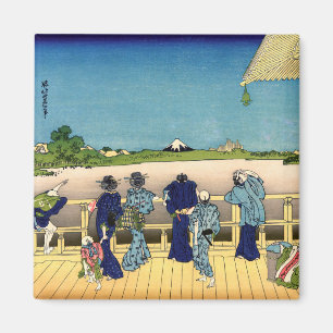 Katsushika Hokusai - Sazai hall, Temple 500 Rakan Magnet