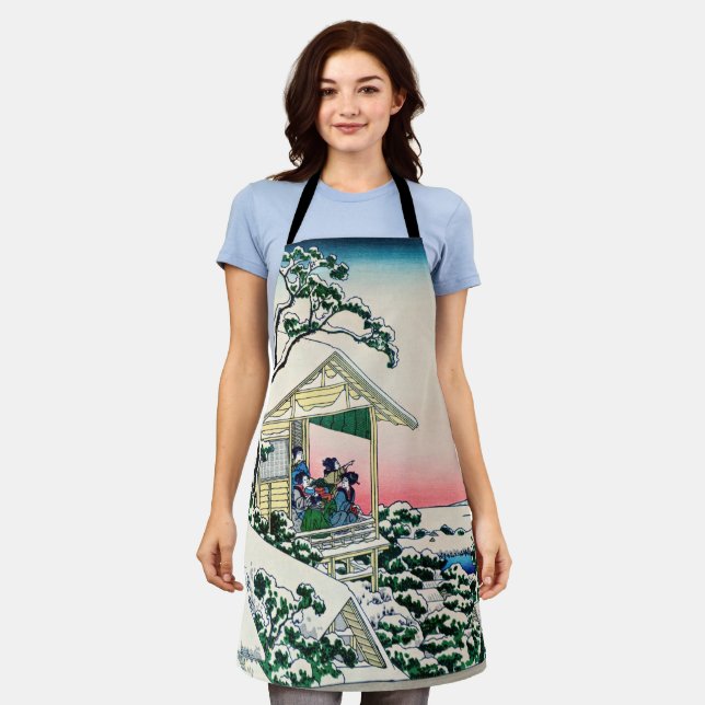 Katsushika Hokusai - Tea house at Koishikawa Apron (Worn)