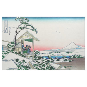 Katsushika Hokusai - Tea house at Koishikawa Fabric
