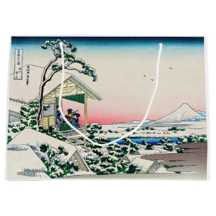 Katsushika Hokusai - Tea house at Koishikawa Large Gift Bag