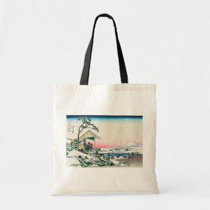 Katsushika Hokusai - Tea house at Koishikawa Tote Bag