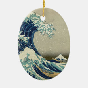 Katsushika Hokusai: The Great Wave at Kanagawa Ceramic Tree Decoration